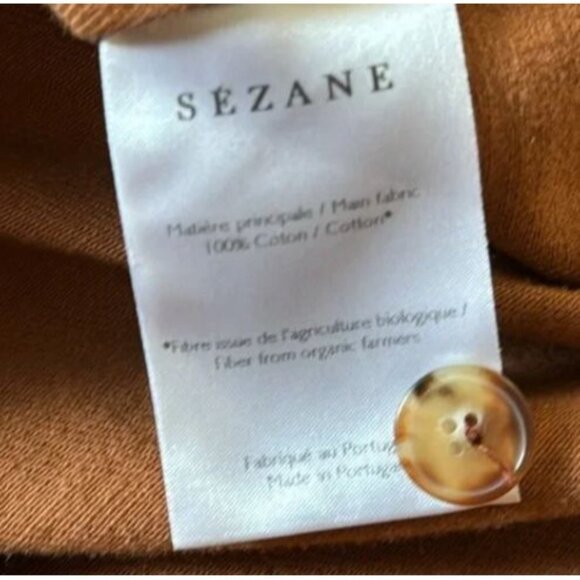 RARE Sezane Will Jacket brown cotton Size xs bust 36 - Picture 5 of 5